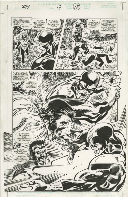 John Byrne, Tom Palmer, X-Men Hidden Years 17 Page 18 - Planche originale