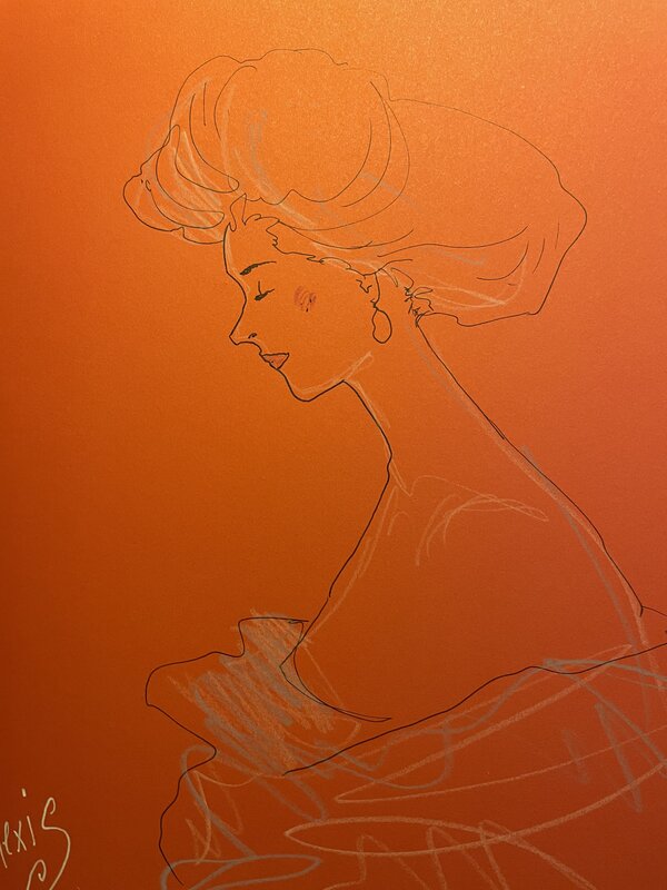 Hiver a l opera by Alexis Chabert - Sketch