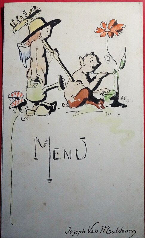 Menu 1923 - 1/2 by Luc Lafnet - Original art