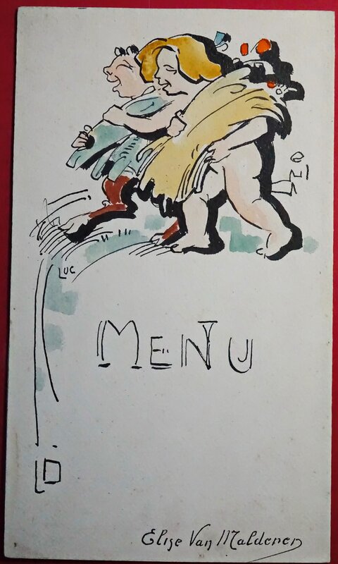 Menu 1923 - 1/2 par Luc Lafnet - Œuvre originale