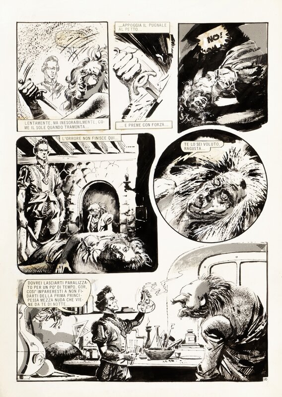 Nekradamus 12p10 par Horacio Lalia, Hector Oesterheld - Planche originale