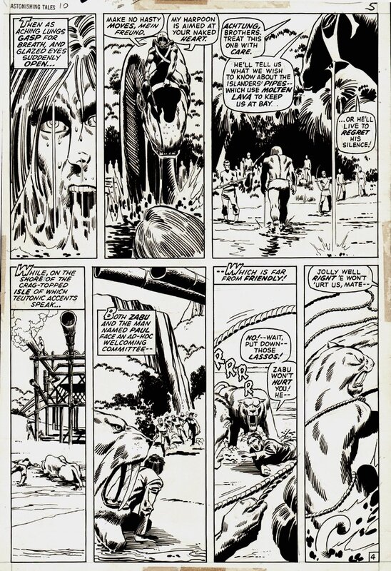 Barry Windsor-Smith, Sal Buscema, Astonishing Tales 10 Page 4 - Comic Strip