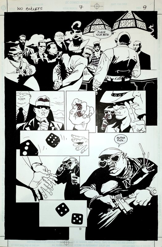 Eduardo Risso, 100 Bullets - #7, p.9 - Planche originale