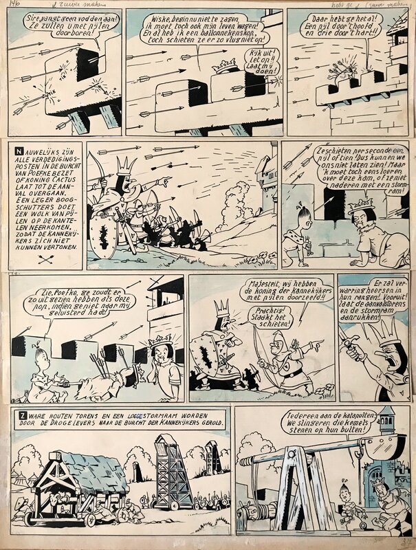 Willy Vandersteen, Suske en Wiske - De Koning Drinkt -pl. 37 - Comic Strip