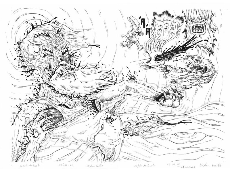Stéphane Bouillet, La sauvage possession - Planche originale