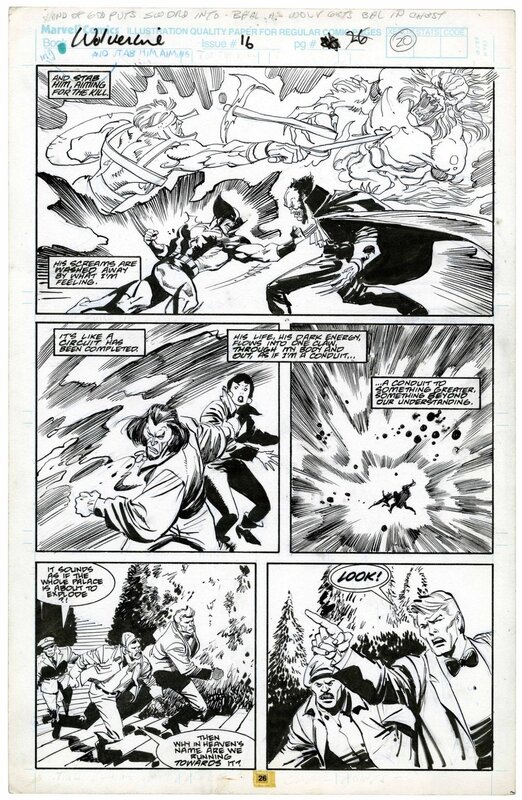 John Buscema, Bill Sienkiewicz, John Buscema - Wolverine # 16 - Comic Strip
