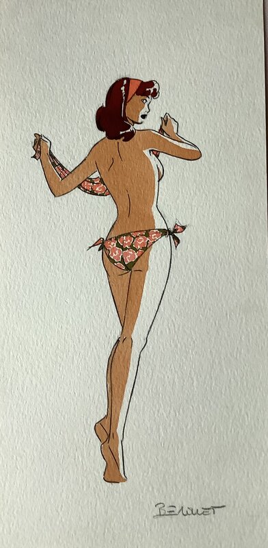 Pin up berthet - Original Illustration