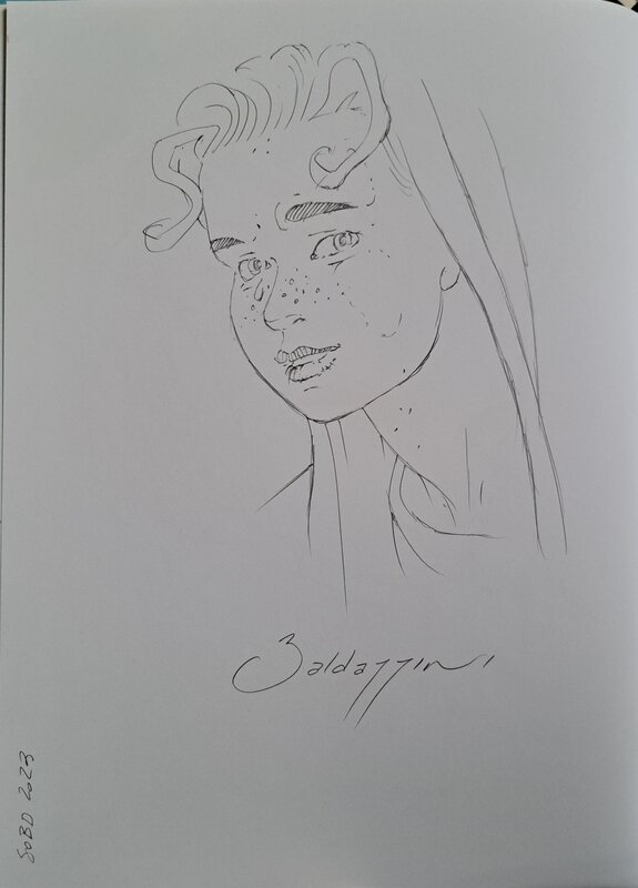 Luisa by Roberto Baldazzini - Sketch