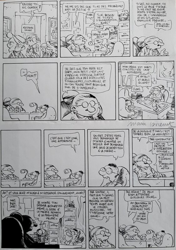 Larcenet - NIC OUMOUK Tome 1 Planche 9 - Comic Strip