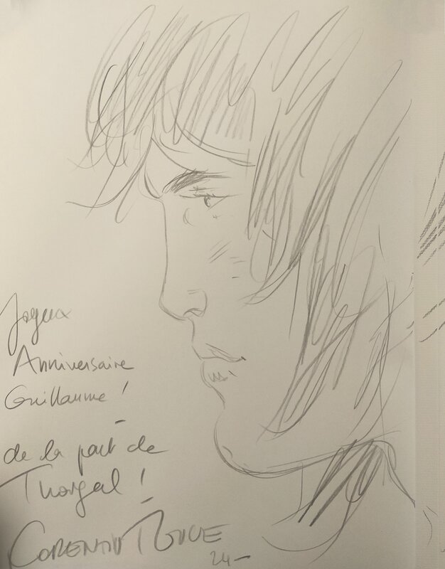 Corentin Rouge, Thorgal Saga, tome 2 grand format - Sketch