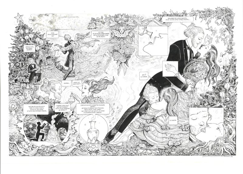 En vente - Lionel Richerand - L'esprit de Lewis (Essai pages 60-61) - Planche originale