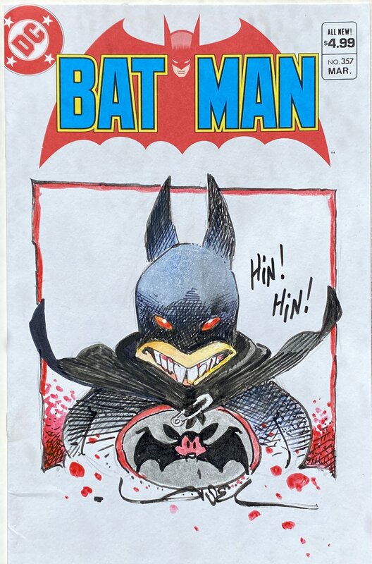 Batman 🦇🦇🦇 by Régis Loisel - Original Illustration