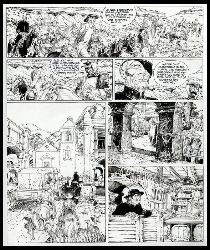 François Boucq, Bouncer , tome 10 , L'or maudit - Planche originale