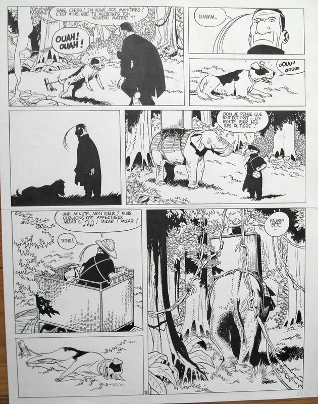 For sale - Frank Le Gall, Théodore Poussin #5: Le trésor du rajah blanc - Comic Strip
