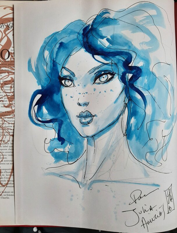 Olivier Ledroit, Belles de nuit - la rousse bleue - Sketch