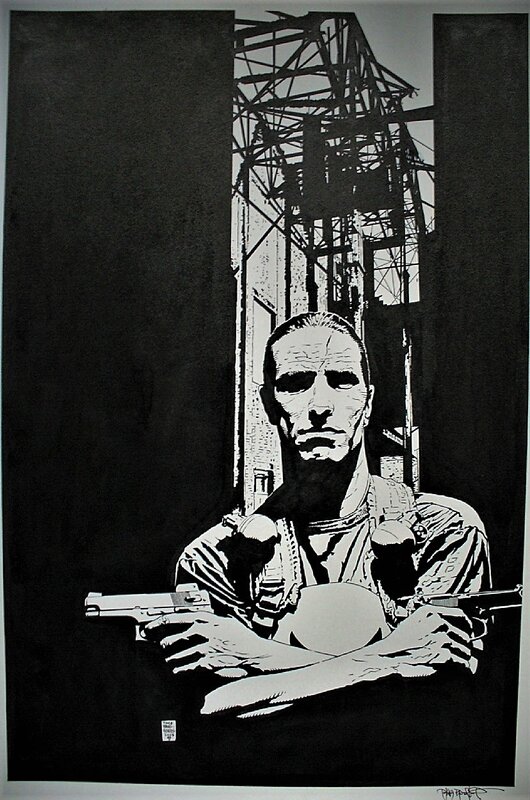 The Punisher par Tim Bradstreet - Illustration originale