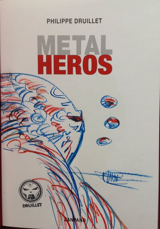 For sale - Druillet Metal Heros Monstre Star Wars Dessin original dédicace couleur TT , Bd eo cartonnée album Zanpano 2014 N°/Signé 350 ex - Sketch
