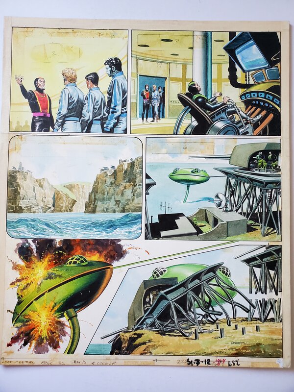 Don Lawrence, L'EMPRIRE DE TRIGAN  couleur directe - Planche originale