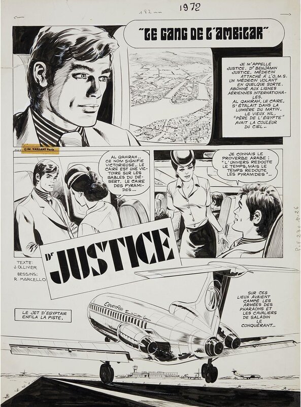 Dr Justice par Carlo Marcello - Planche originale