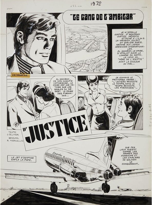 1973 - Dr Justice par Carlo Marcello - Planche originale