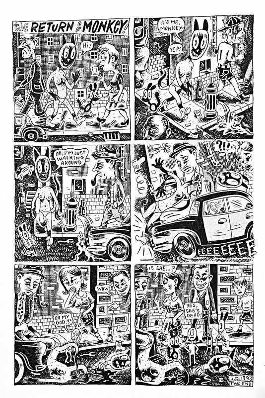 Julie Doucet, The return of Monkey - Comic Strip