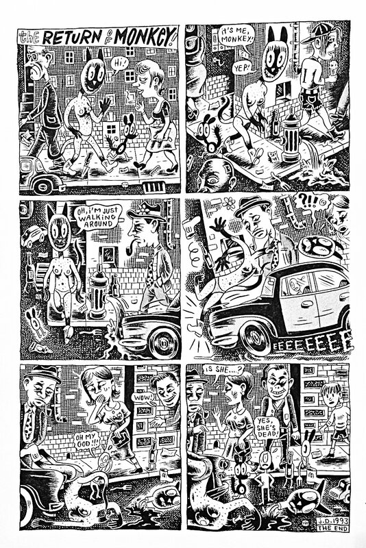 Julie Doucet, The return of Monkey - Planche originale