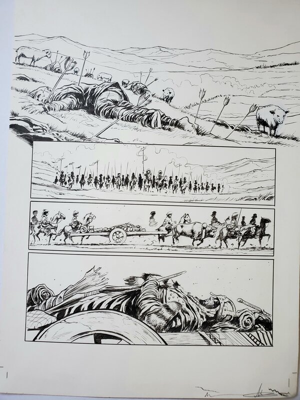 Manuel Garcia, ILS ONT FAIT L'HISTOIR T6 GENGIS KHAN - Planche originale