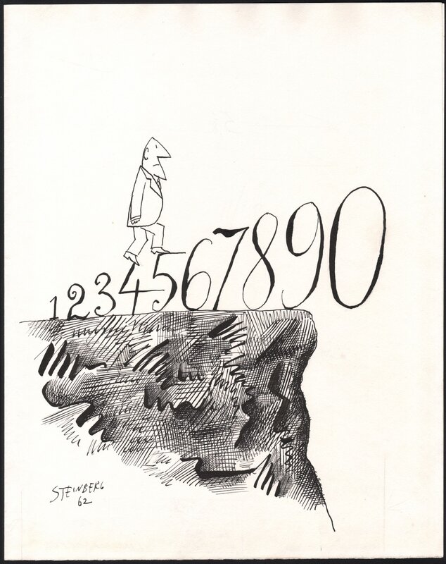 Numbers par Saul Steinberg - Illustration originale