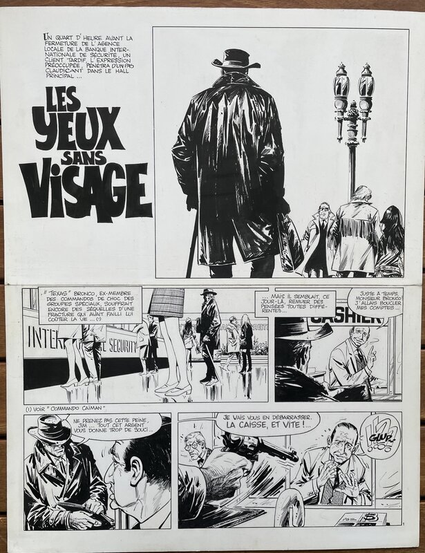 En vente - BRUNO BRAZIL par William Vance, Greg - Planche originale