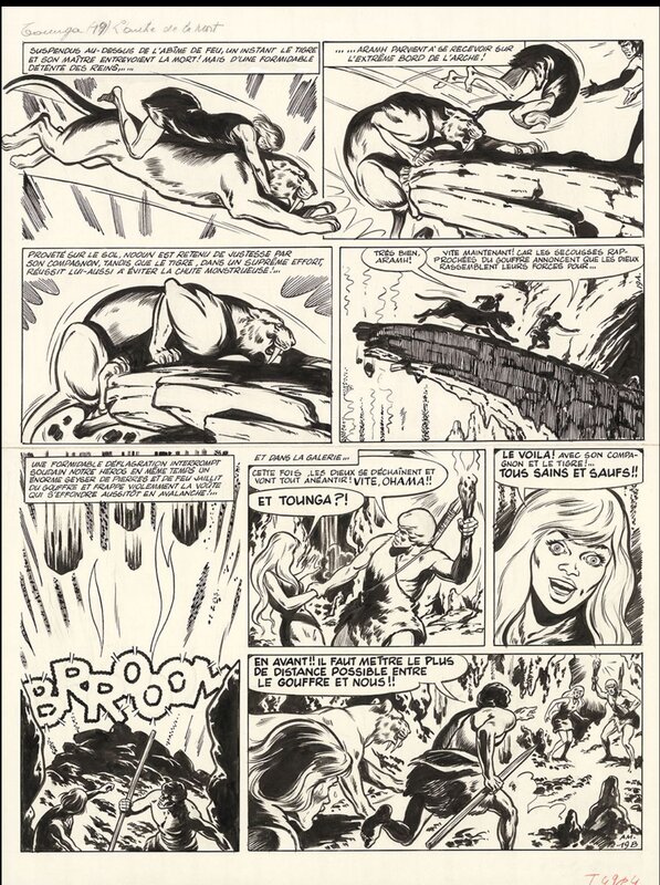Edouard Aidans, Tounga - l’antre de la mort 1969 - Comic Strip