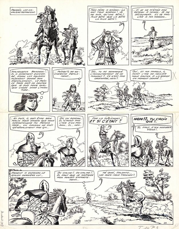Craenhals François, Chevalier Ardent - Le prince noir -1967 - Comic Strip