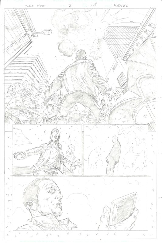 En vente - Manuel Garcia - Black Widow #8 p18 - Planche originale
