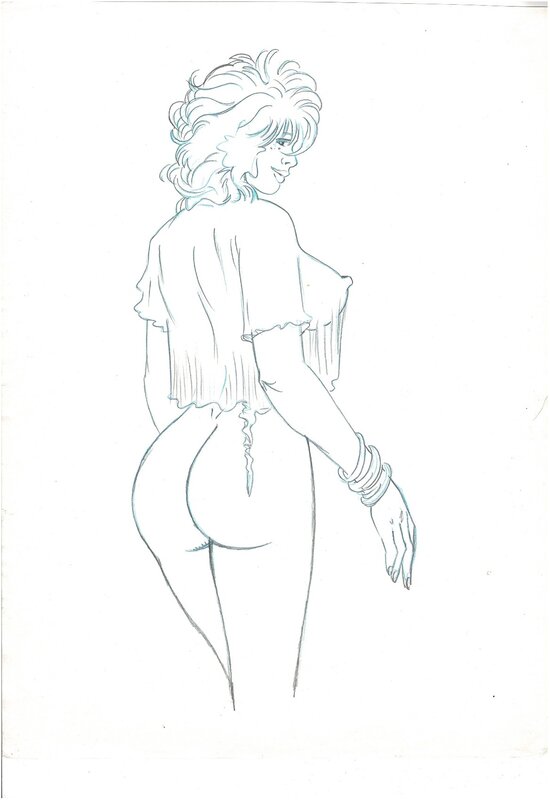 For sale - Playboy Girl #3 by José María Martín Sauri - Original Illustration