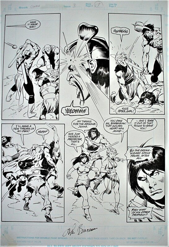 John Buscema, Roy Thomas, Conan : Death Covered in Gold - Planche originale