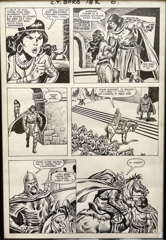 John Buscema, Ernie Chan, Conan The Barbarian #182 page 6 par John Buscema et Ernie Chan - Comic Strip
