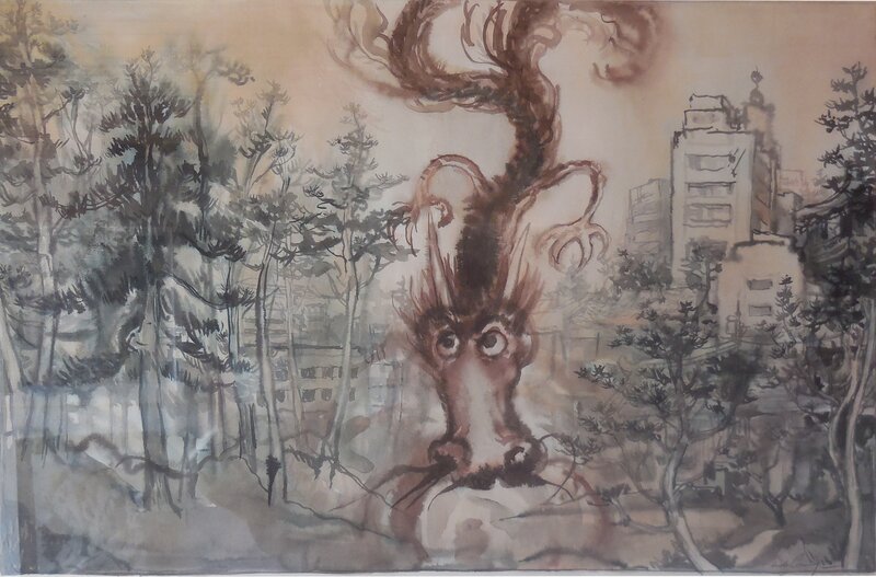 Kyoto by Nicolas De Crécy - Original Illustration