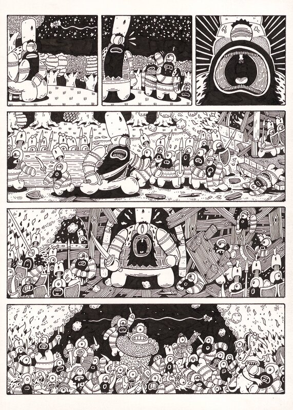 En vente - Pleine lune par Stanislas Moussé - Planche originale