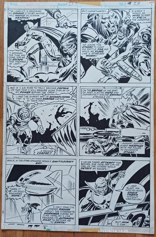 John Buscema, Tony DeZuniga, Thor #259 page 23 John Buscema et Tony de Zuniga - Planche originale