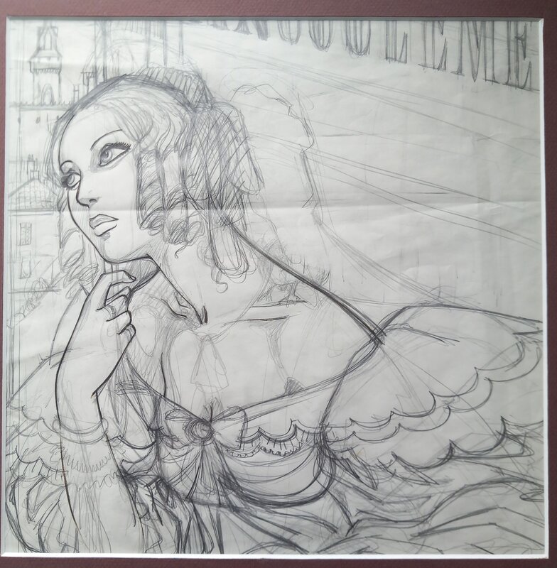 Yslaire - Croquis préparatoire Angoulême - Original art