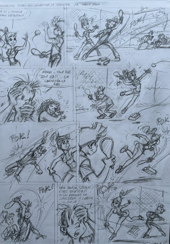 Dany, Spirou - Jokarira bien qui jokarira le dernier - Illustration originale