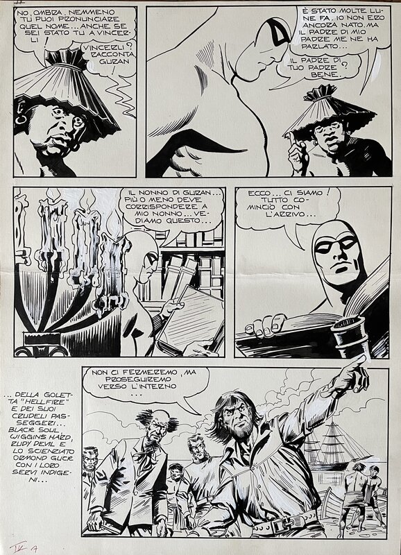 Mario Pedrazzi, Le Fantôme du Bengale - Planche originale