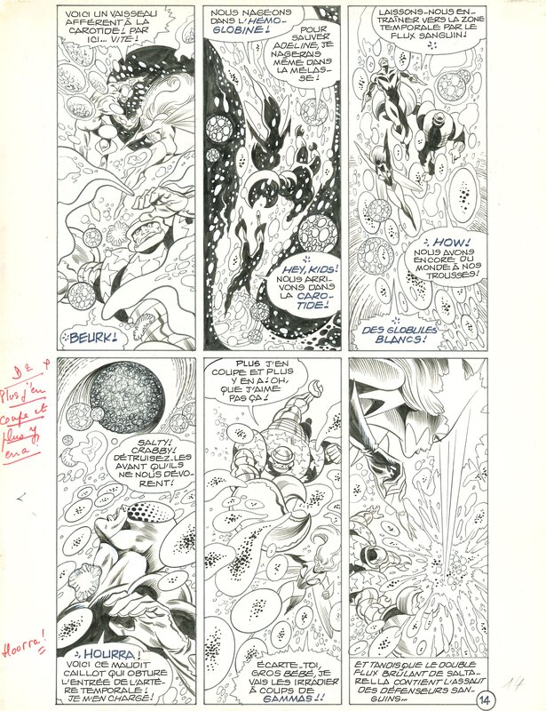 Jean-Yves Mitton, Mikros - Outre-Monde 4ème partie, Pl14 - Titans #78 (1985) - Planche originale