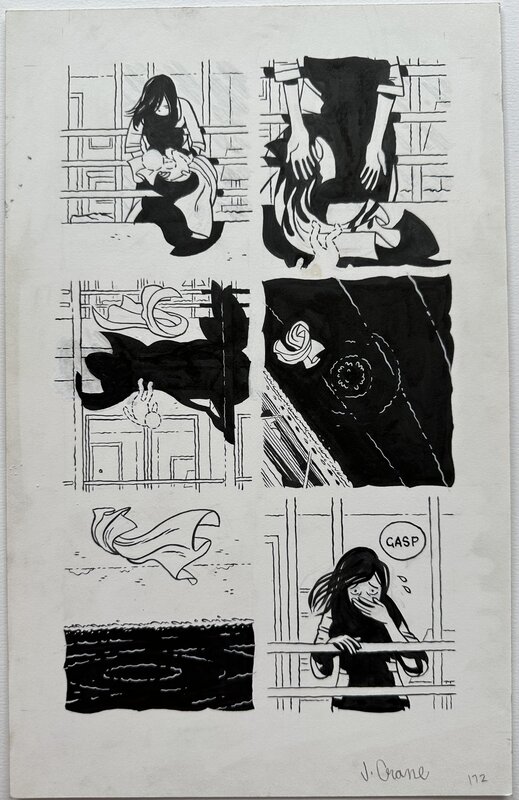 Jordan Crane, Keeping Two - p172 - Dropping Memories in the Water - Comic Strip