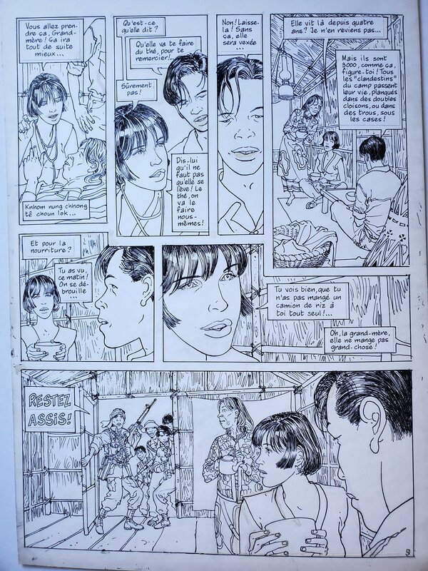 Jean-Pierre Gibrat, MEDECINS SANS FRONTIERES T2 MISSION EN THAÏLANDE - Planche originale