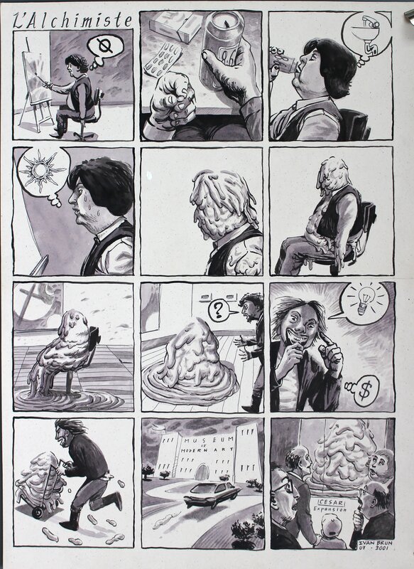 Ivan Brun, Lowlife - l'Alchimiste - Planche originale