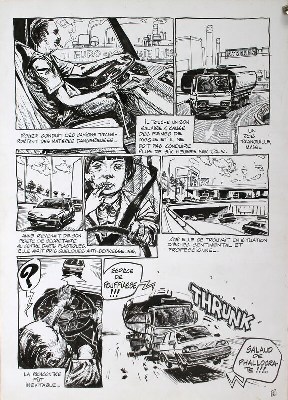 Ivan Brun, Rémy Bordelet, The Acid City page 1 - Comic Strip