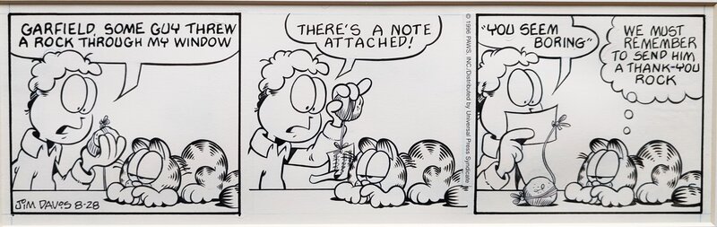 En vente - Garfield par Jim Davis - Planche originale