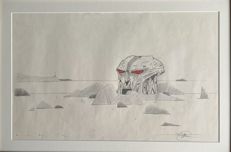 En vente - Philippe Druillet, François Avril, Dessin Philippe Druillet et François Avril - Illustration originale