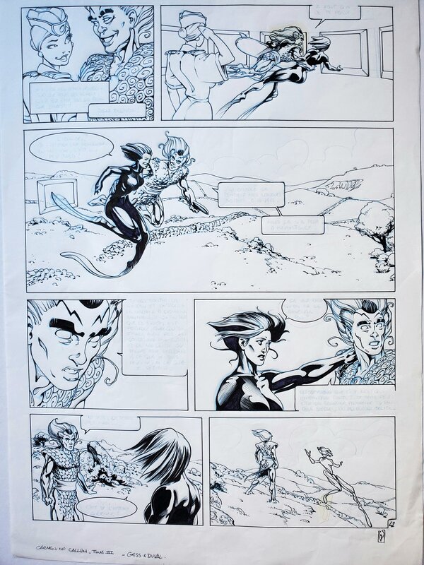 Gess, Fred Duval, CARMEN MC CALLUM T3 INTRUSIONS - Planche originale