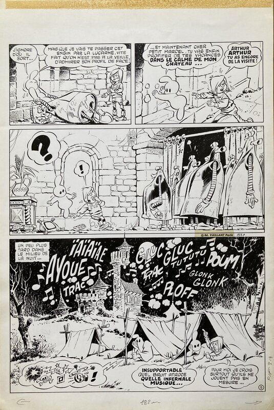 Jean Cezard, 1975 - Arthur le fantôme - Planche originale